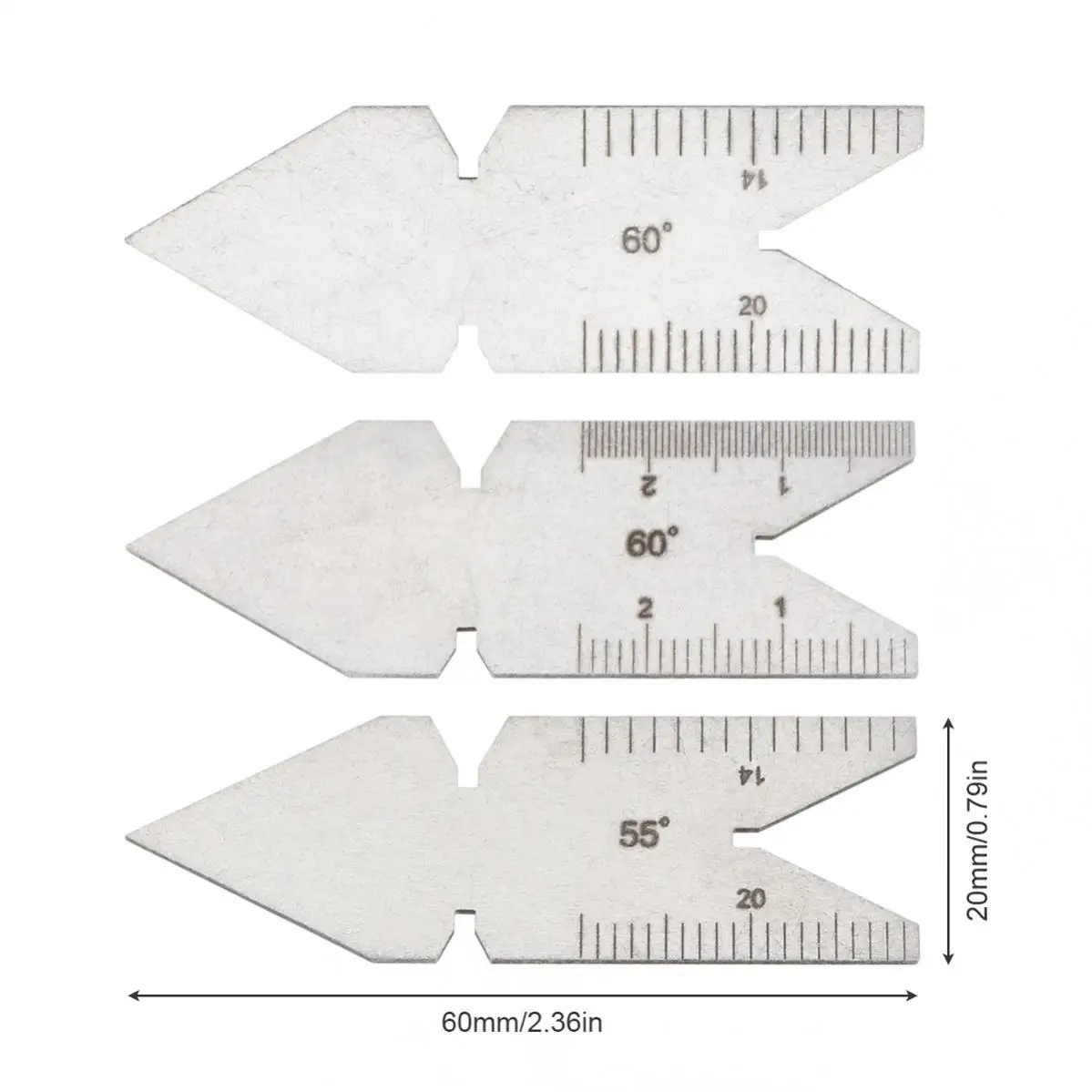 Illuminate Tools Fishtail Center Gauge 55° Inch & 60° MM Impact Screwdriver Price In India - Buy - Foto 12