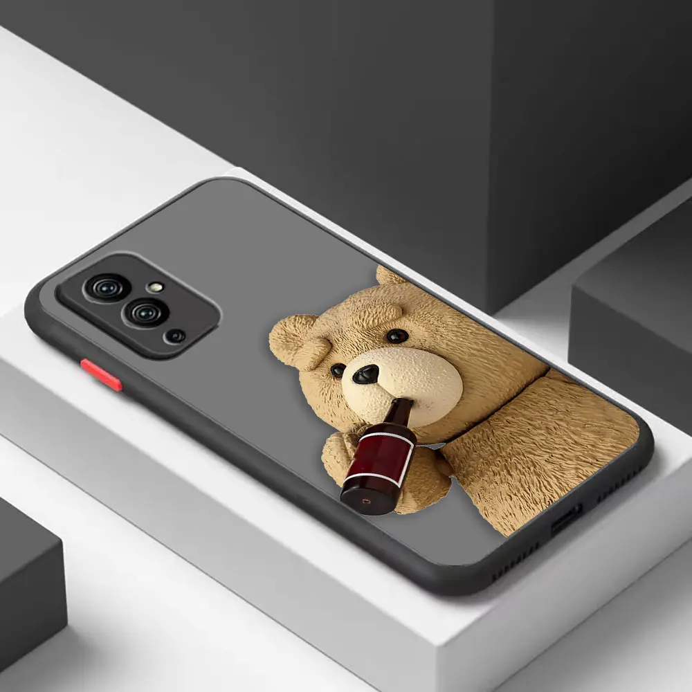 thumbnail image 1 of Funda mate para Oneplus 10 9 8T 8 7 7T 6 6T 5T PRO NORD CE 2 N10 N100 5G Funda Coque Capa Shell travieso t-oso de peluche pareja, 1 of 5
