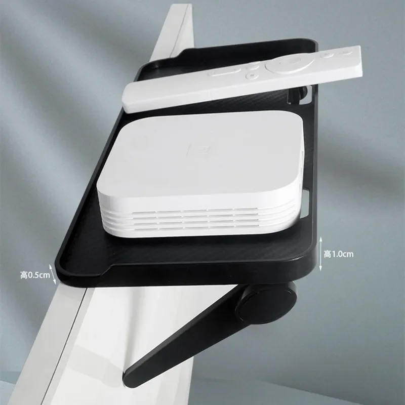 

Shelf Top TV Media Rack Computer Router Box, Storage Screen Adjustable Home Monitor Organizer Desktop