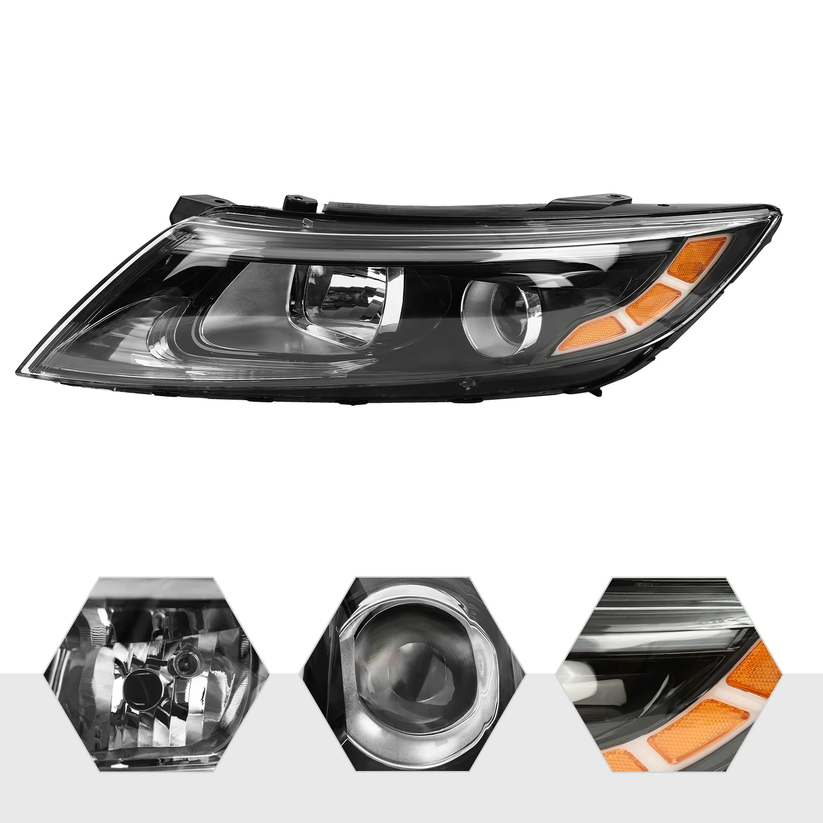 Driver Side Left Side Headlight Headlamp Halogen Front Lamp Assembly For Kia Optima 2014-2015