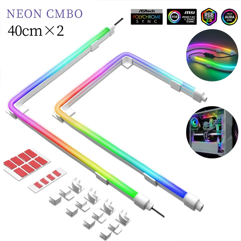 PC ̽ κ ARGB LED Ʈ Ʈ,  LED  Ʈ, ׿ ǻ  Ʈ , ARGB Aura SYNC, 5V, 3 