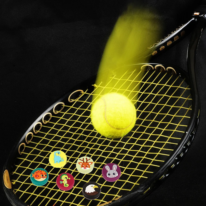 1pc Tennis Racket Vibration Dampener Anti-shock Durable Soft Silicone Vibration Dampeners Absorber For Tennis Racket Accessories