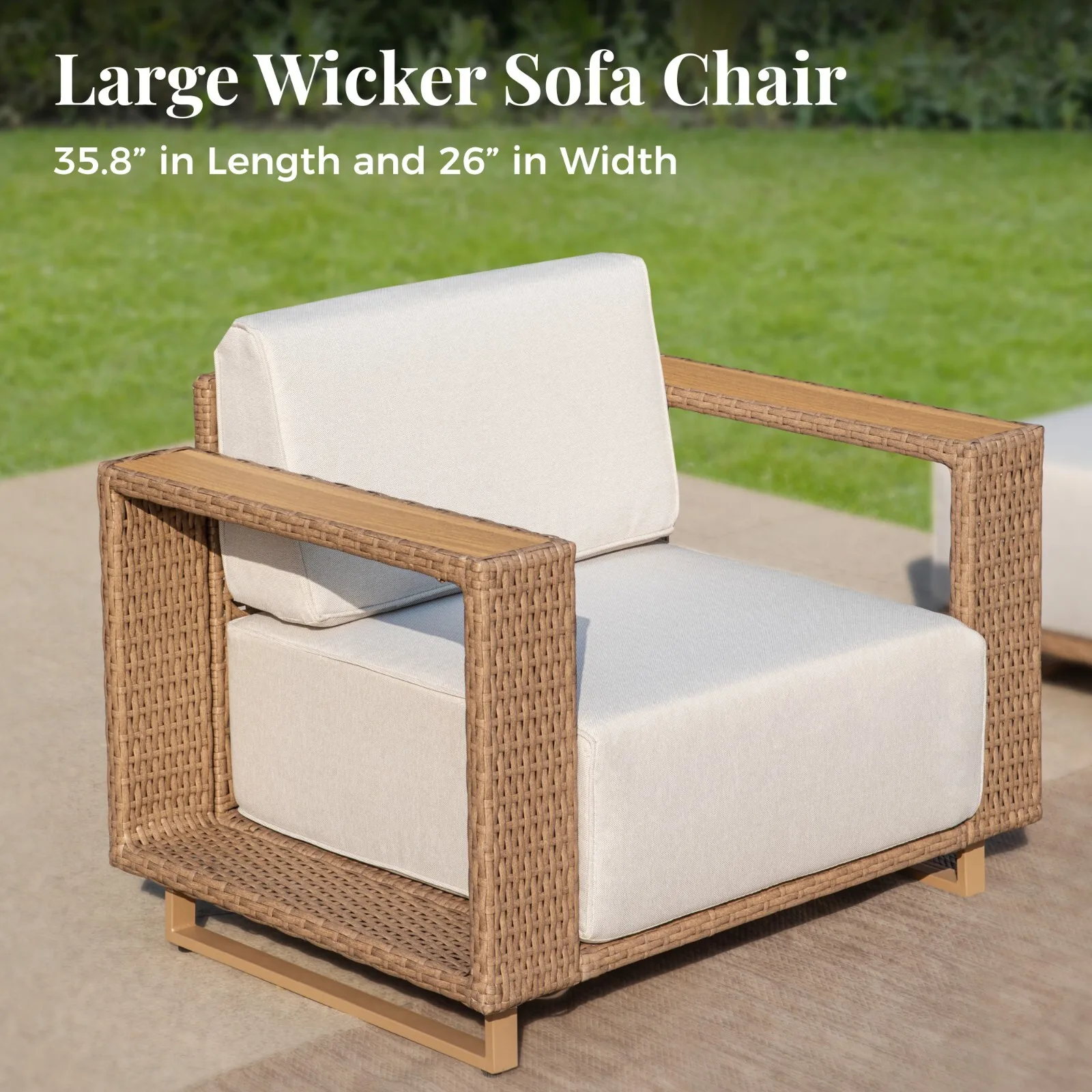 Rattan Patio Conversation Set 4