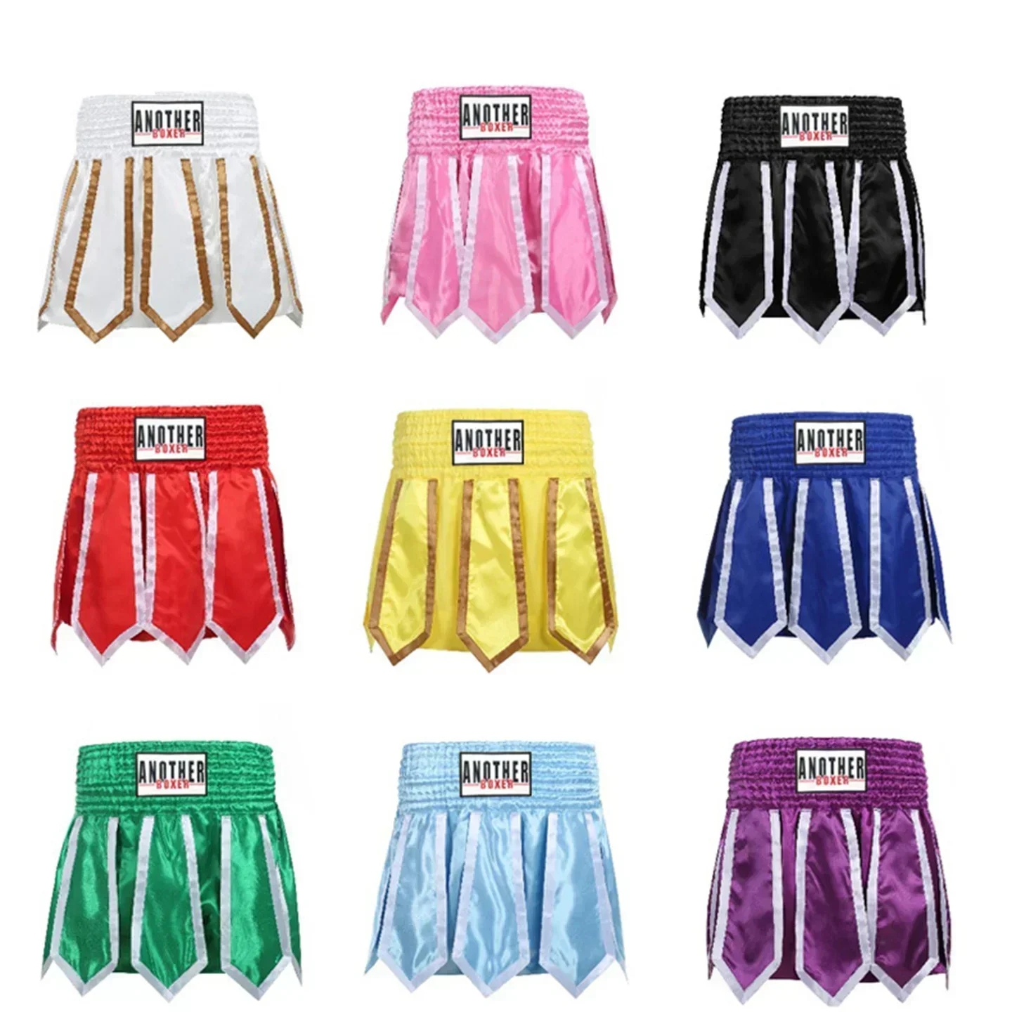 MMA Shorts Streamer Style Boxing Short MMA Shorts Muay Thai Half Pants Sanda Fighting Uniform for Man Woman and Children mma shorts