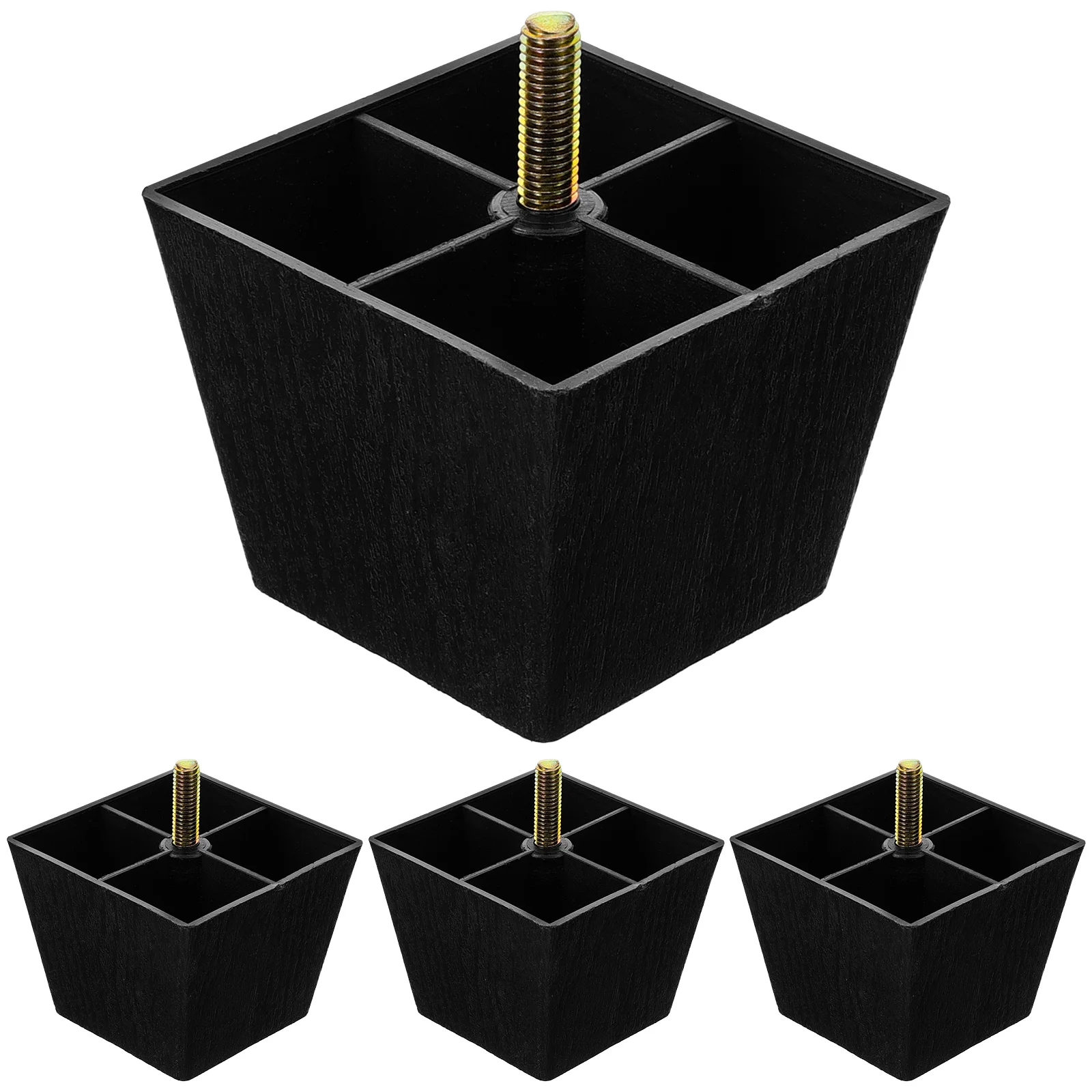 

4pcs Furniture Replacement Legs Couch Cabinet Legs Square Sofa Furniture Legs