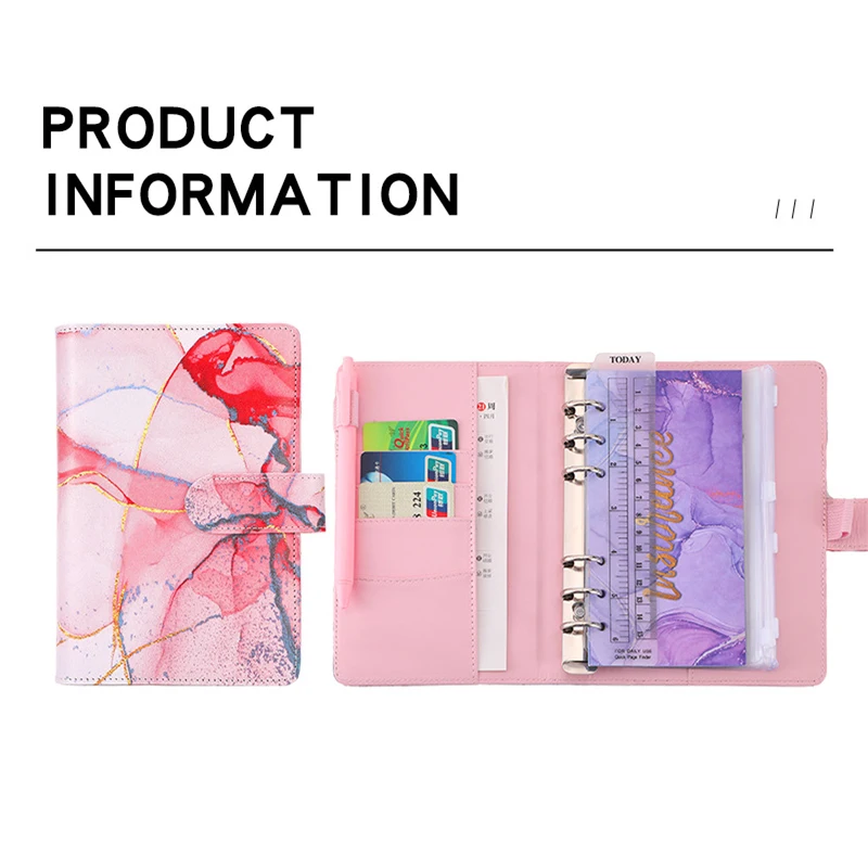 A6 Budget Binder with Cash Envelopes Expense Budget Sheet & Label Stickers Wallet Organizer System Financial for Money Saving Budget Binder Notebook Savings Binder Budget Binder Cash Envelopes