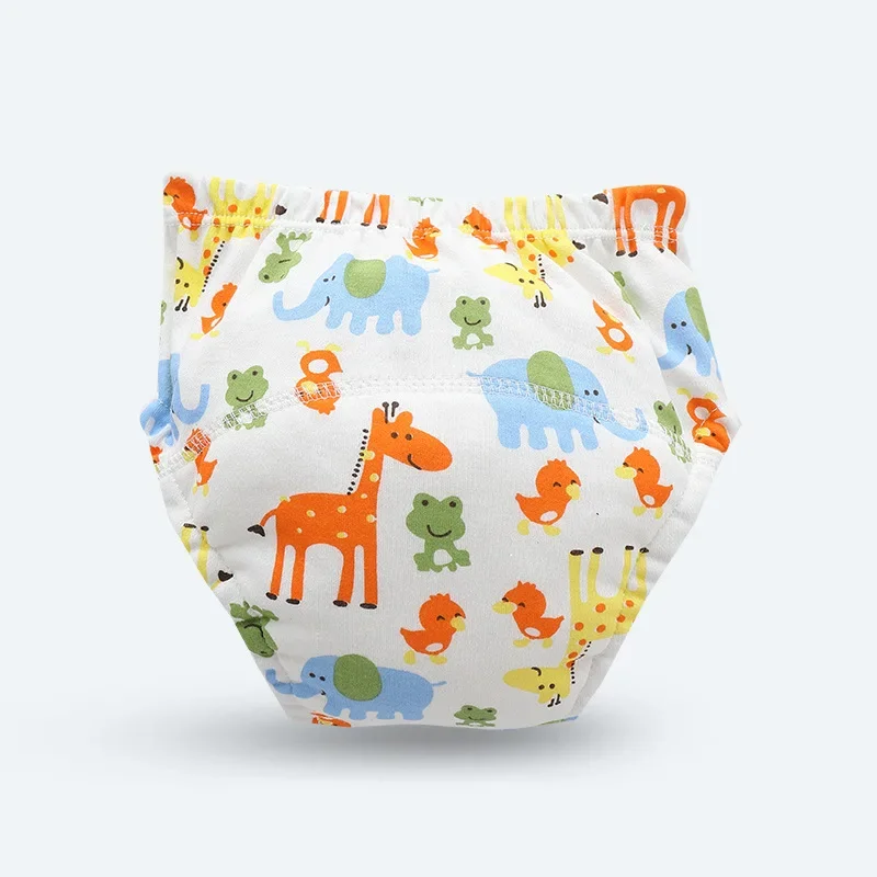 Reusable Baby Waterproof Diapers Pee Shorts Underwears Soft Cotton Toddler Potty Training Pants for Boys Girls Baby Nappies
