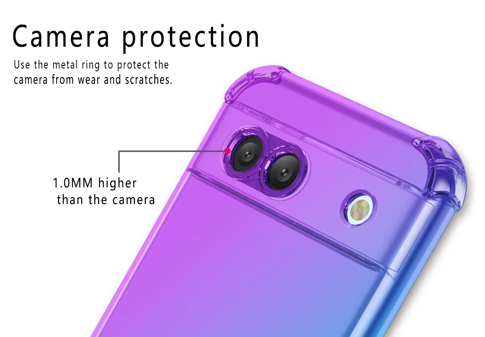 Shockproof Gradient Airbag TPU Protective Phone Case