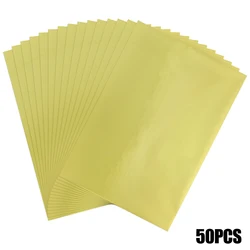 50-Pack Toner Reactive Hot Stamping Foil Sheets - 20x29cm, A4 Size - Ideal for DIY Crafts and Projects (Color 20)