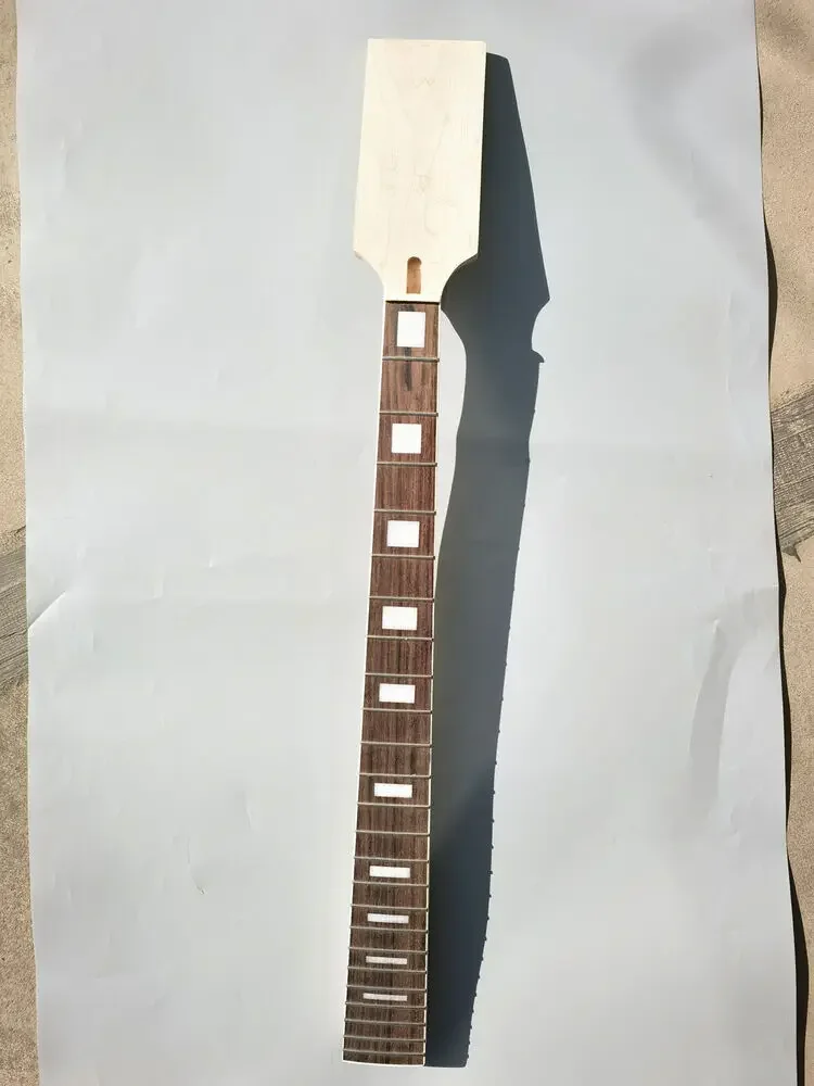 

Yinfente 24fret Maple Bass Guitar Neck 30inch Rosewood Fretboard Block Inlay DIY Paddle