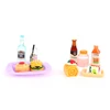 5PCS 1:12 Scale Cute Mini Dollhouse Miniature Drink Bottle Cake Desserts Bento Food Pretend Play Food Toy Kitchen Accessories 3