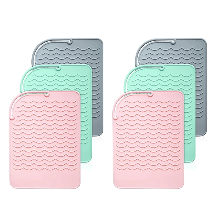 

6 шт., термостойкие щипцы для завивки волос, 8, 6 х6, 3 дюйма