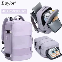 Buylor 40x25x20 Travel Backpack For Women Airplane Cabin Luggage Backpack Carry On 14inch Laptop Backpack Casual SchoolBackpack 1