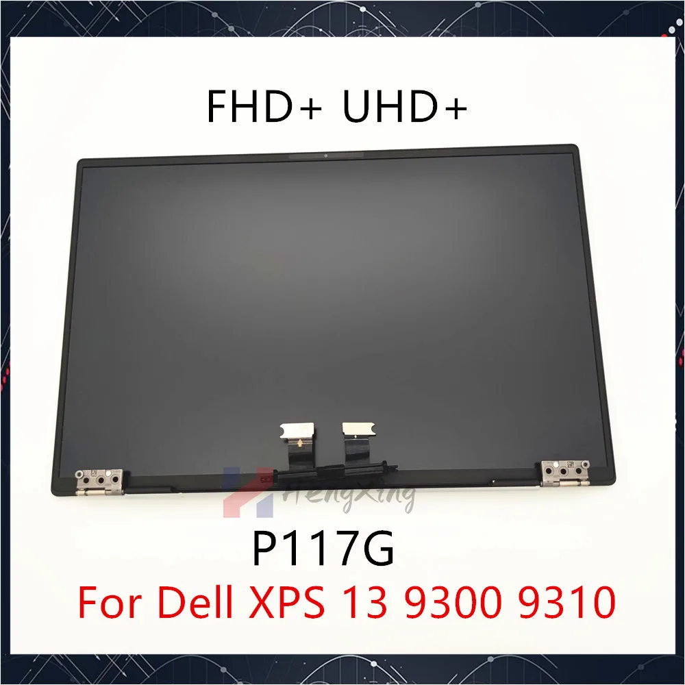 Original For Dell XPS 13 9310 9300 LCD Screen Display Touch P117G P117G002 P117G001 XGFJ0 KW93J UHD+ FHD+ 13.4 Inch Silver