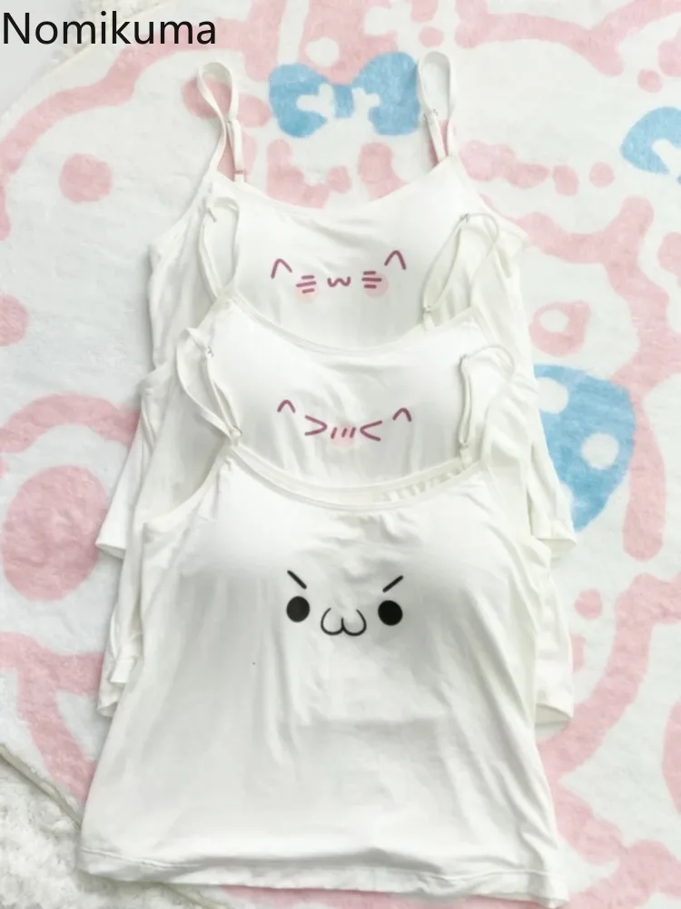 Cotton Cartoon Fashion Sexy Crop Top – Women's Casual Summer Tank