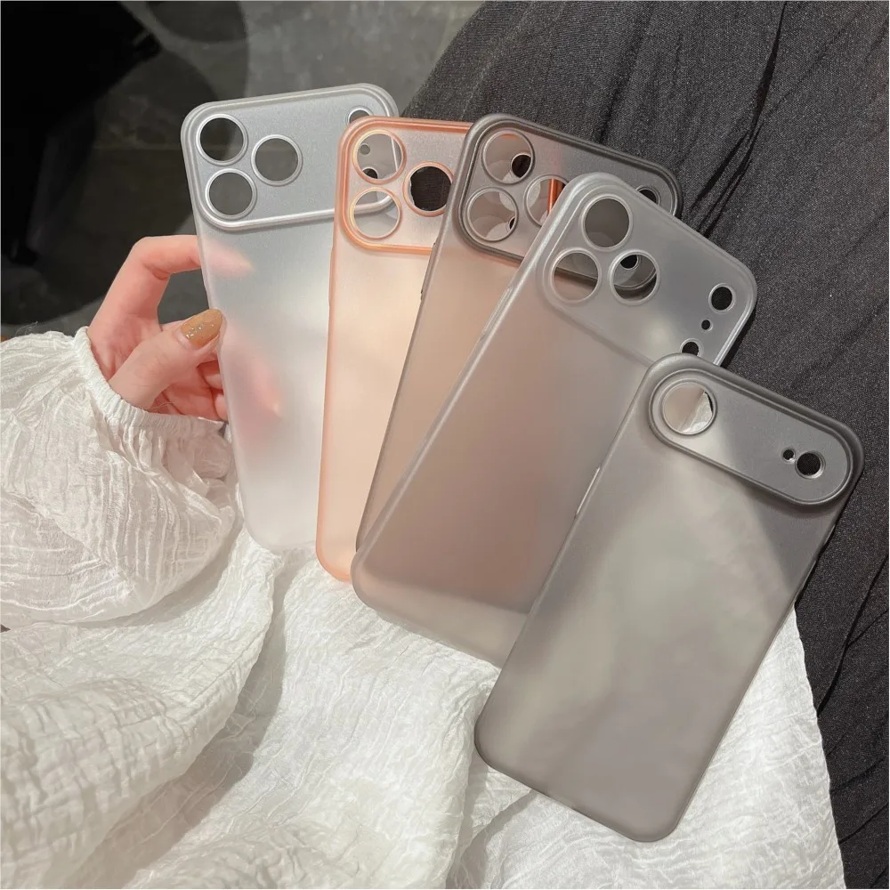 Luxuriöse, schlanke, ultradünne, matte, klare Hülle für iPhone Air 17 Air 17 Pro Max, harter PC, hautfreundliche, stoßfeste Schutzhülle