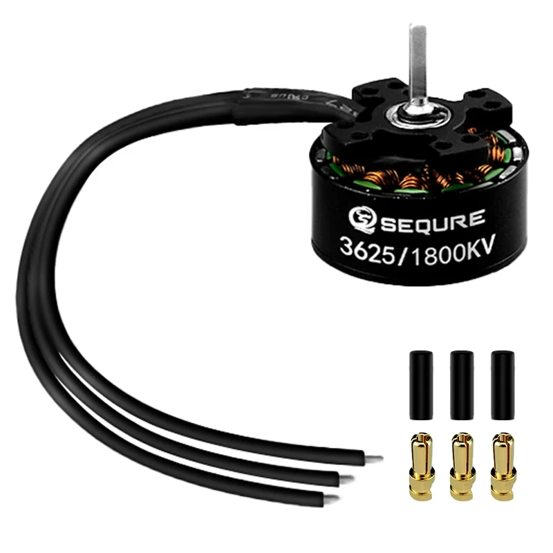 ESC 2670 ESCape32 détaillé, connecté au moteur brushless 3625, prêt pour montage sur voiture RC.