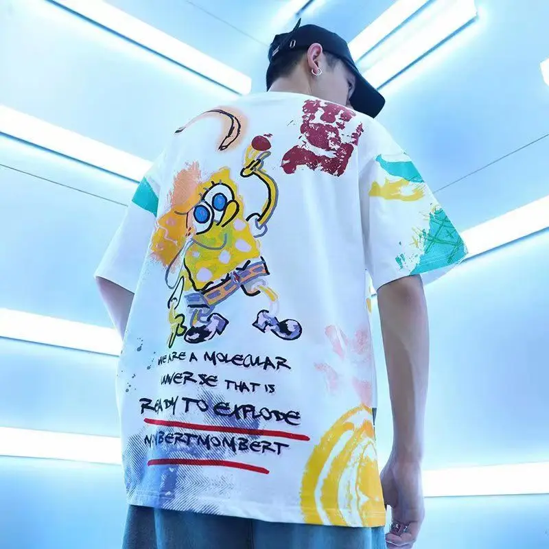 Anime Bad boy - Front-Printed Oversized T-Shirt - Frankly Wearing