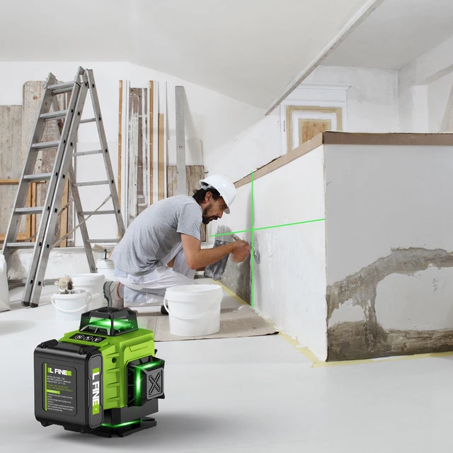 Lfine 4D 16 Lines 360°Self-leveling Laser Levels with Tripod and Suitcase Horizontal And Vertical Professional Laser Level Tool 6