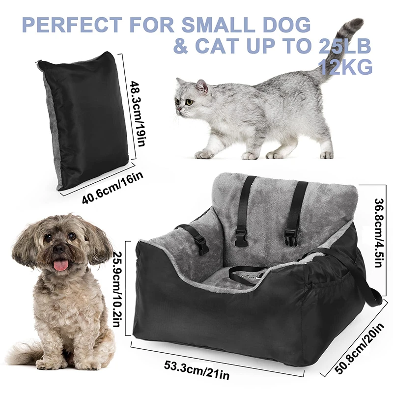 Dog Car Seat Carrier Dog Car Seat Small Dogs Waterproof Booster