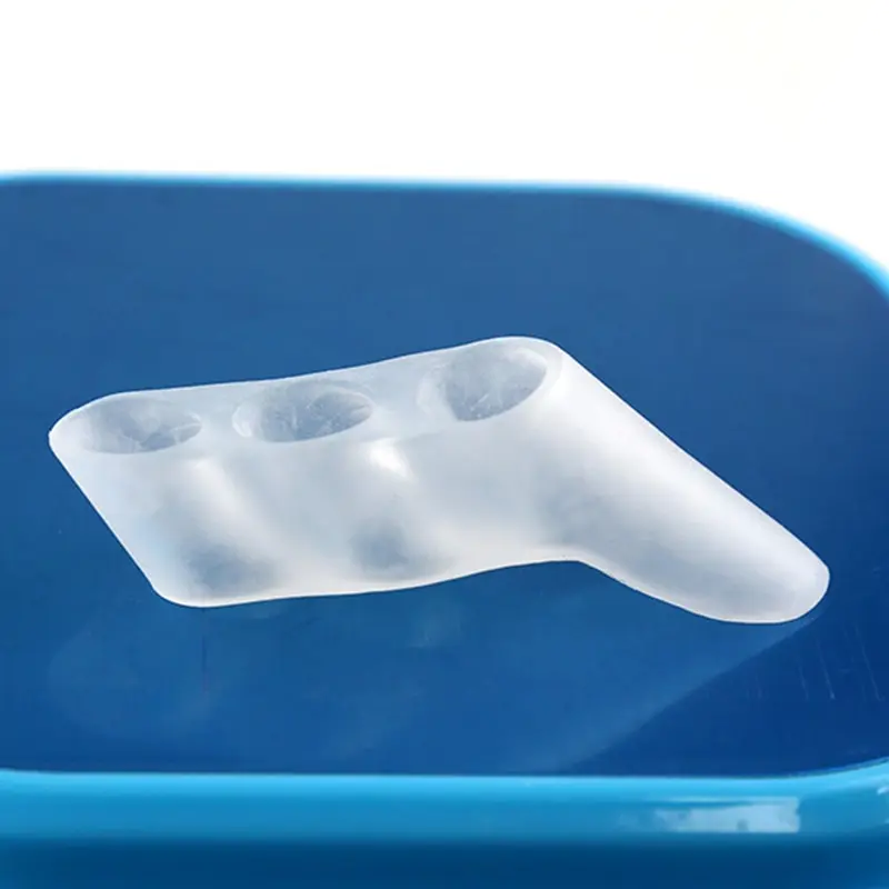 Three-Hole Silicone Toe Corrector Sleeve - Small Toe Alignment & Protection