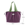 Large Reusable Shopping Bag Portable Oxford Fabric Waterproof Drawstring Foldable Simple Organizer Storage Shopper Handbag 6