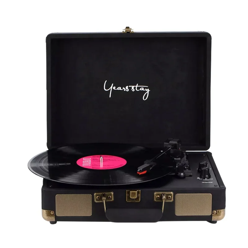 vinyl turntable Retro Portable Phonograph: Play Your Vinyl Anywhere You Go!