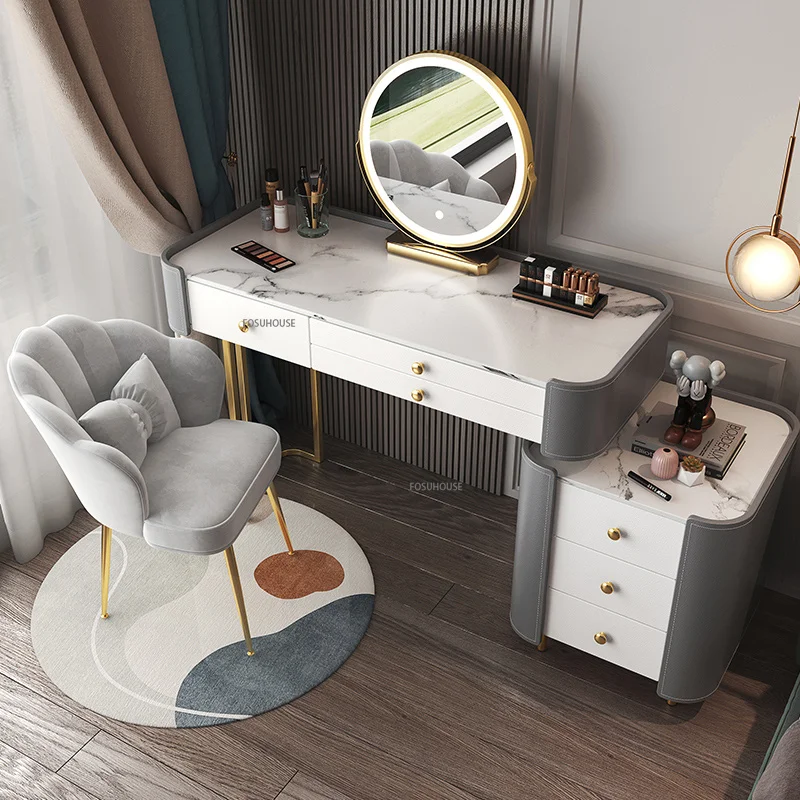 Bedroom Makeup Vanity Table Mirror Desk White Storage Dressing Table Modern  Organizer Cheap Shelf Penteadeira Home Furniture - AliExpress