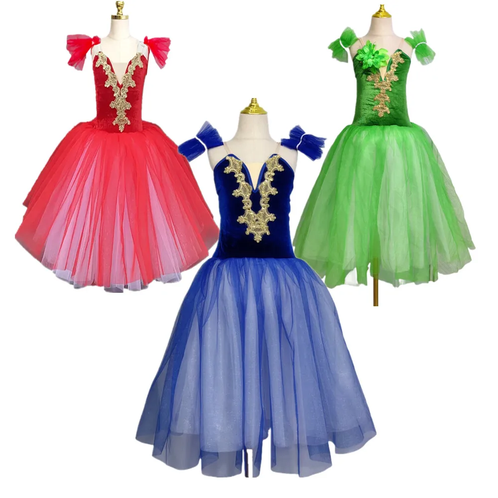 

Children's Ballet Skirt Girl's Dance Skirt Performance Costumes Girls Sling Belly Dance Dress