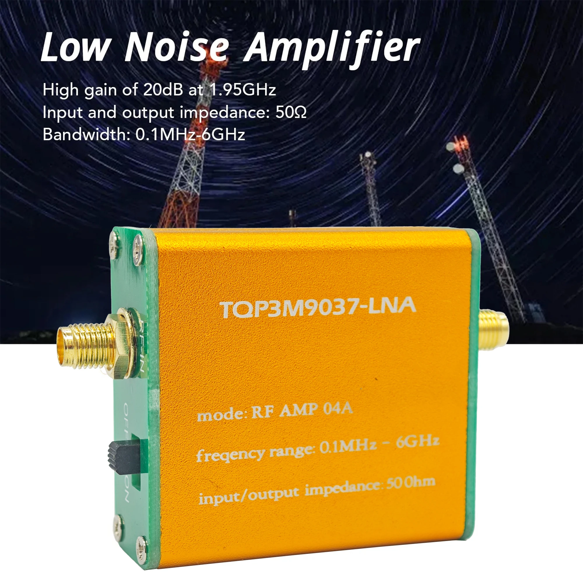 TQP3M9037-LNA RF Amplifier Module Low Noise for 0.1MHz To 6GHz Boost Signal Quality