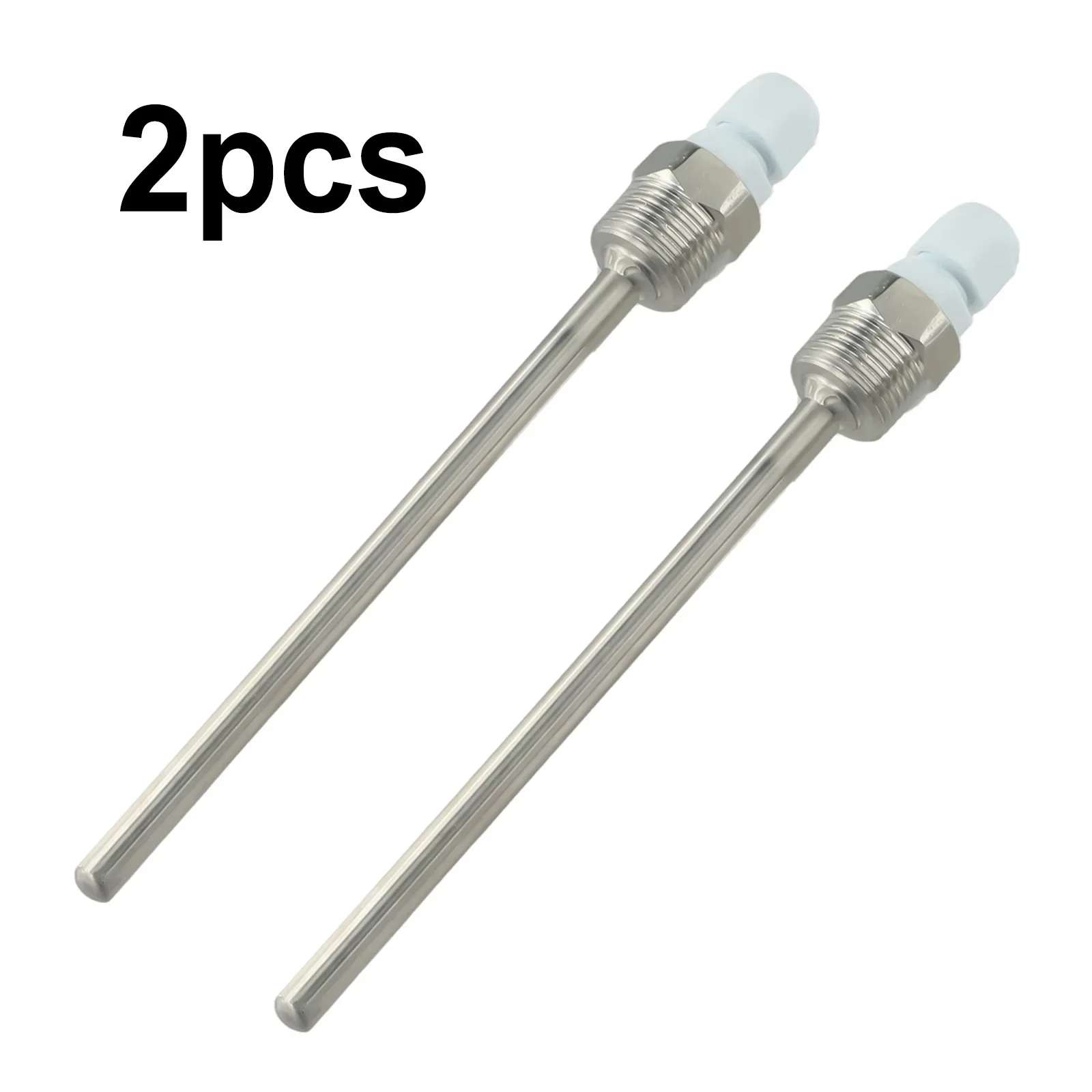 Thermowell G 1/2" Thread for Temperature Sensor Immersion Sleeve Pocket Stainless Steel Probe Solar Accessories 2pc metal thermowell