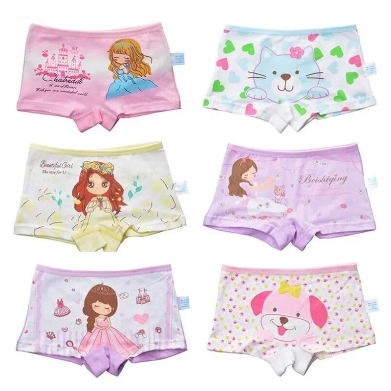 

10Pc/Lot Baby Boxer Underpants Kids Underwear Boxer Girls Briefs Panties Gift Suit 2-10 Years