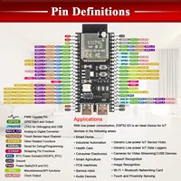 ESP32 S3 Development Board with Expansion Adapter Kit 2.4G Wifi BT Module MCU ESP32-S3WROOM1 N16R8 44Pin Type-C ESP32-S3 - Image 3