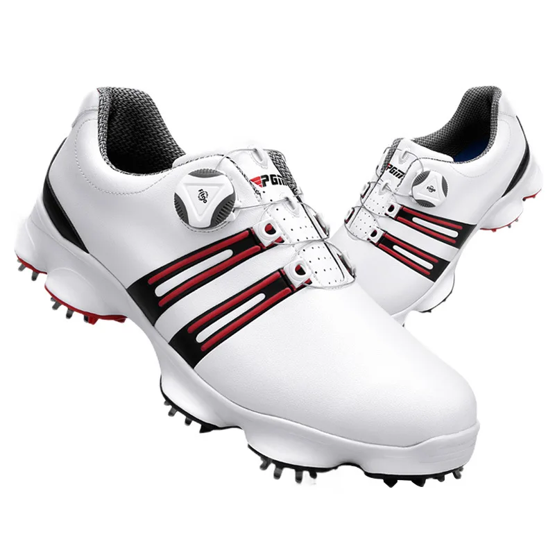 PGM Golf Shoes Men's Golf Shoe Wide Sole Rotating Lace Waterproof and Breathable golf shoes