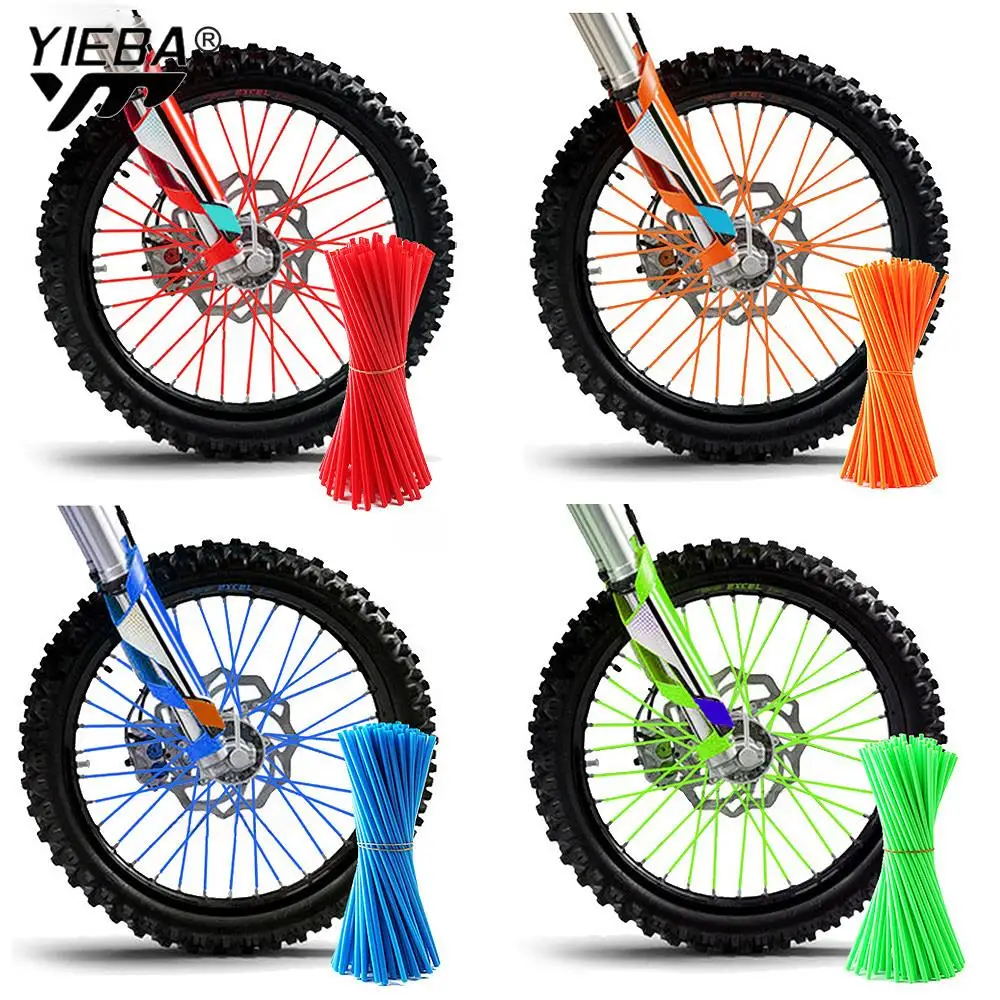 Per Xc F Dr Drz Rm Rmx Remz 85 125 250 Suzuki Kawasaki Yamaha Yz Universale Moto Fuoristrada Cerchione Raggi Pelli Copre 72 Pz