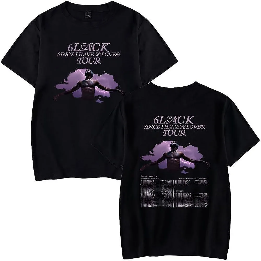

6lack Since I Have A Lover Tour 2023 Merch T-Shirt Unisex Short Sleeved T Shirt Casual Tee