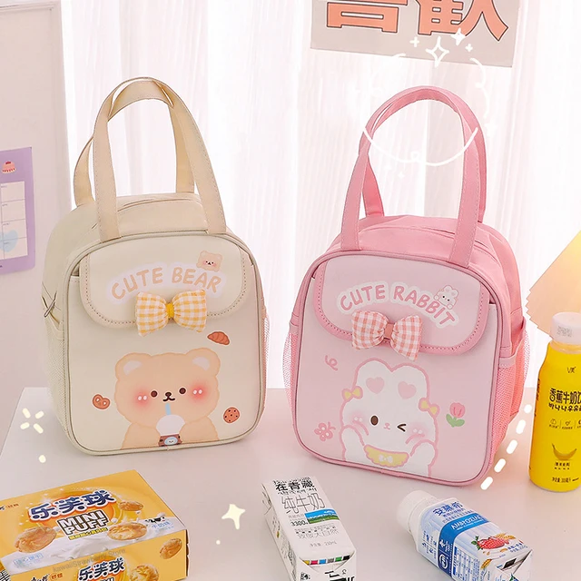 Kawaii Bear Lunch Box For Woman Kids 1200/1300/1500ml Cute