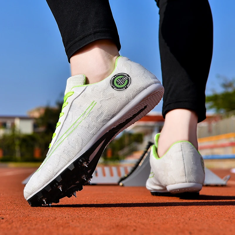 Track and Field Shoes for Men and Women, Spike Running Shoes, Lightweight, Soft, Professional Athletic Shoes, Training Shoes