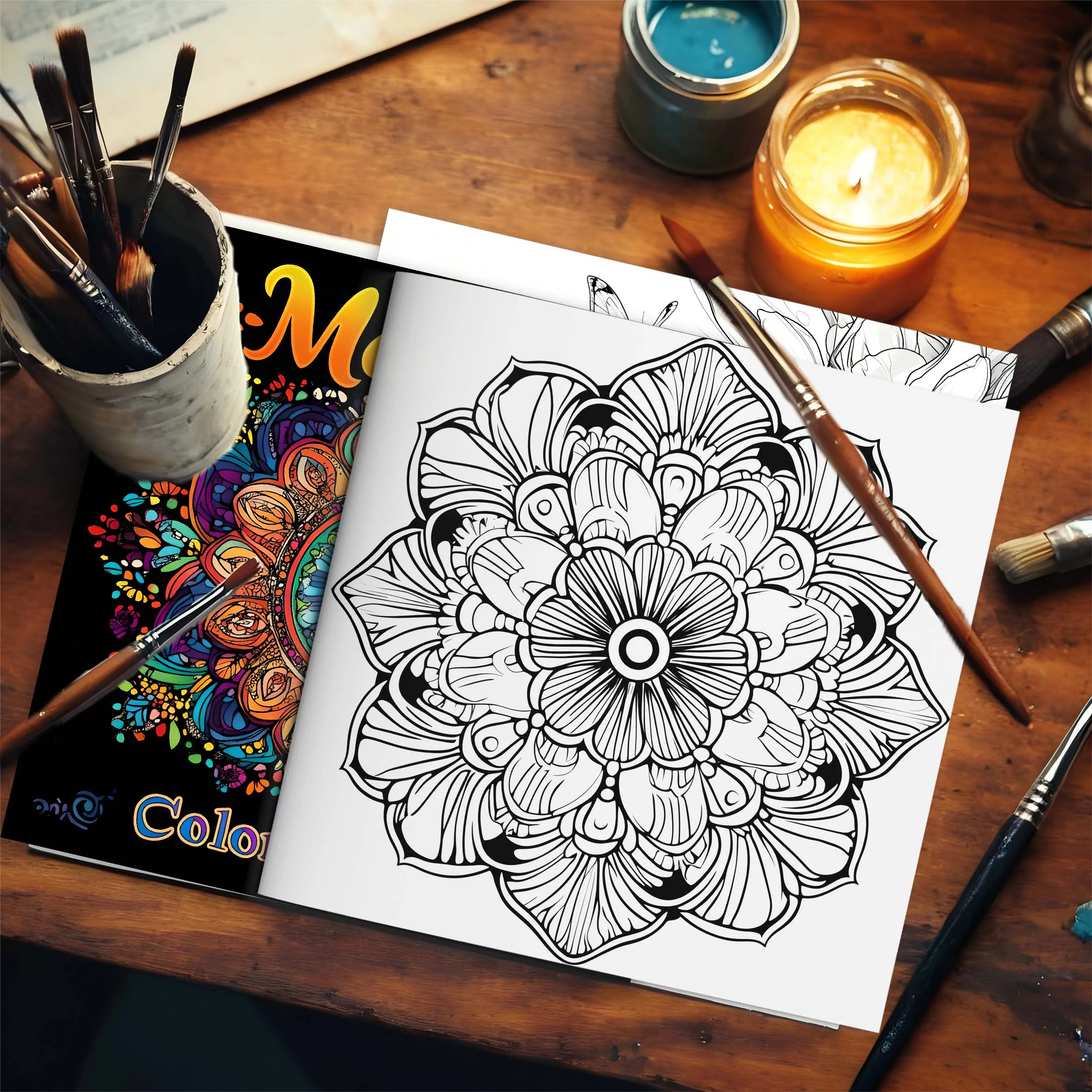 Mandala Coloring Book for Adults Stress Relief Adult Picture Book for Creative Color Practice for Party and Birthday Gifts 5