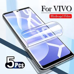 Premium Hydrogel Screen Protector Set - Pack of 5 for 5 Pieces (For VIVO V50)