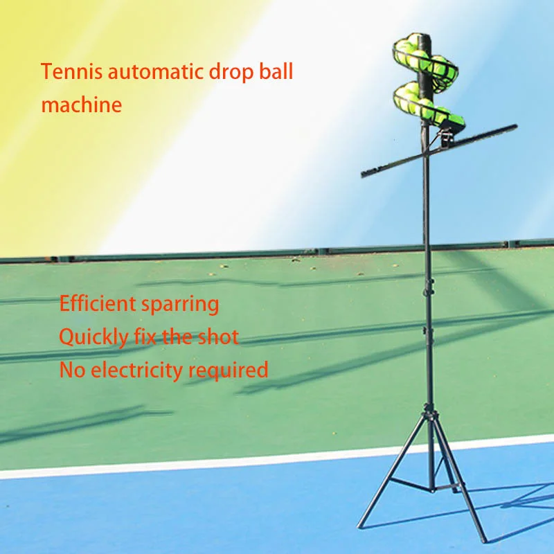 

Tennis Automatic Ball Machine Crash Ball Trainer Beginner Kids Single Swing Exerciser Teacher Ball Feeding Machine