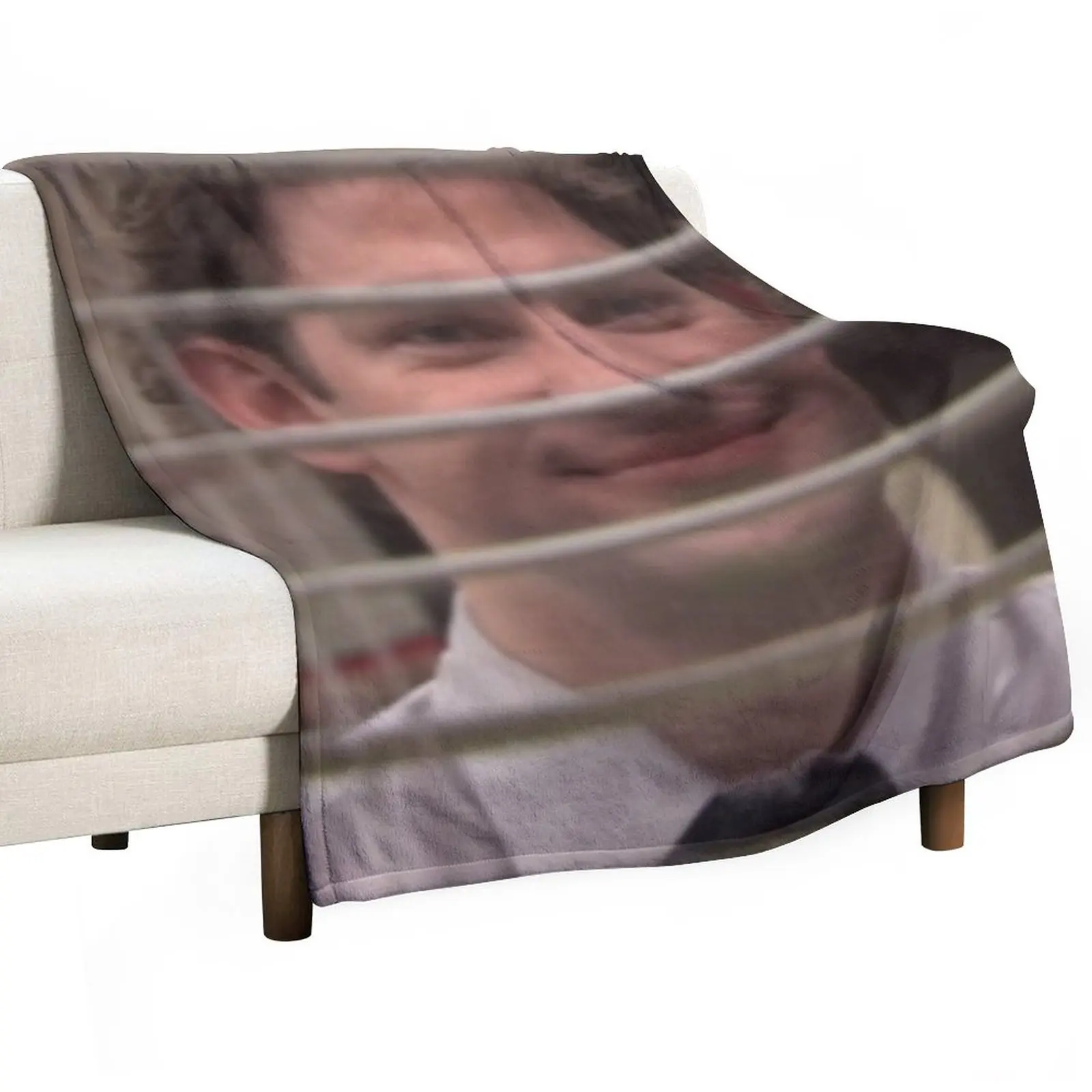 

Jim Halpert Looking Through the window - The Office Throw Blanket Hair Blanket Blankets For Baby