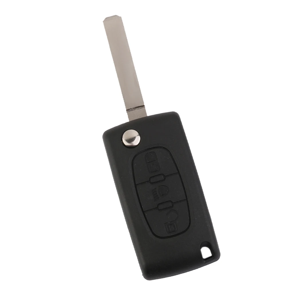 3-Button Remote Flip Key Blank Shell Case for Citroen Picasso CE0523