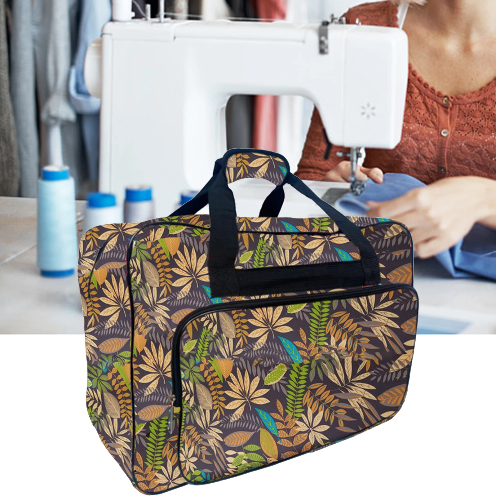 Bolsa de transporte para máquina de coser, bolso ligero de nailon duradero,  para viaje, herramientas universales