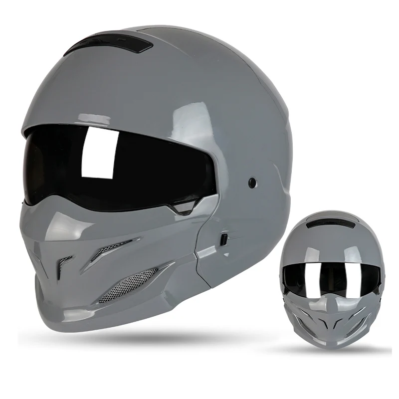 

Retro Motorcycle Helmet National Standard 3C Certification Men's Summer Half Helmet Riding Motorcycle Scorpion Full Helmet