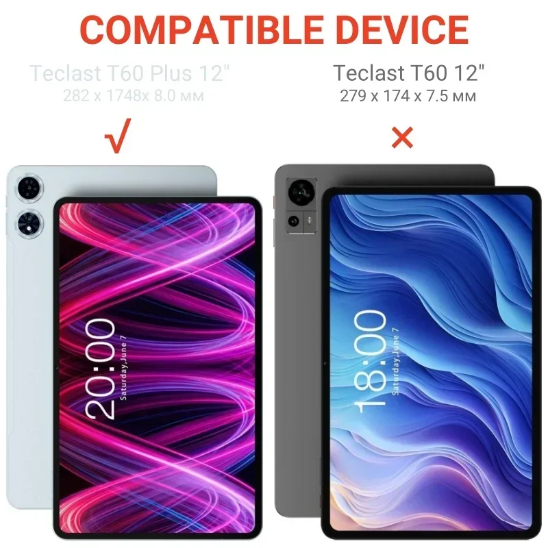 Tri-Folding Stand Cover with Shockproof TPU Back and Airbag Protection