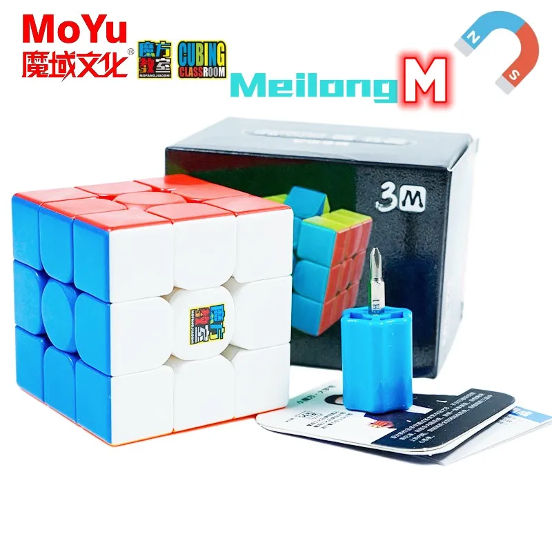 

MoYu Meilong 3M 2M 3x3 2x2 Magnetic Magic Cube Super Professional 3x3x3 3by3 Speed Puzzle Hungarian Original Magico De Cubos Toy