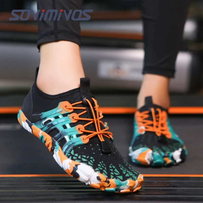 Men's Cross-Trainer Barefoot & Minimalist Shoe Zero Drop Sole Wide Toe Box Women Upstream Swimming Shoes Beach Slippers