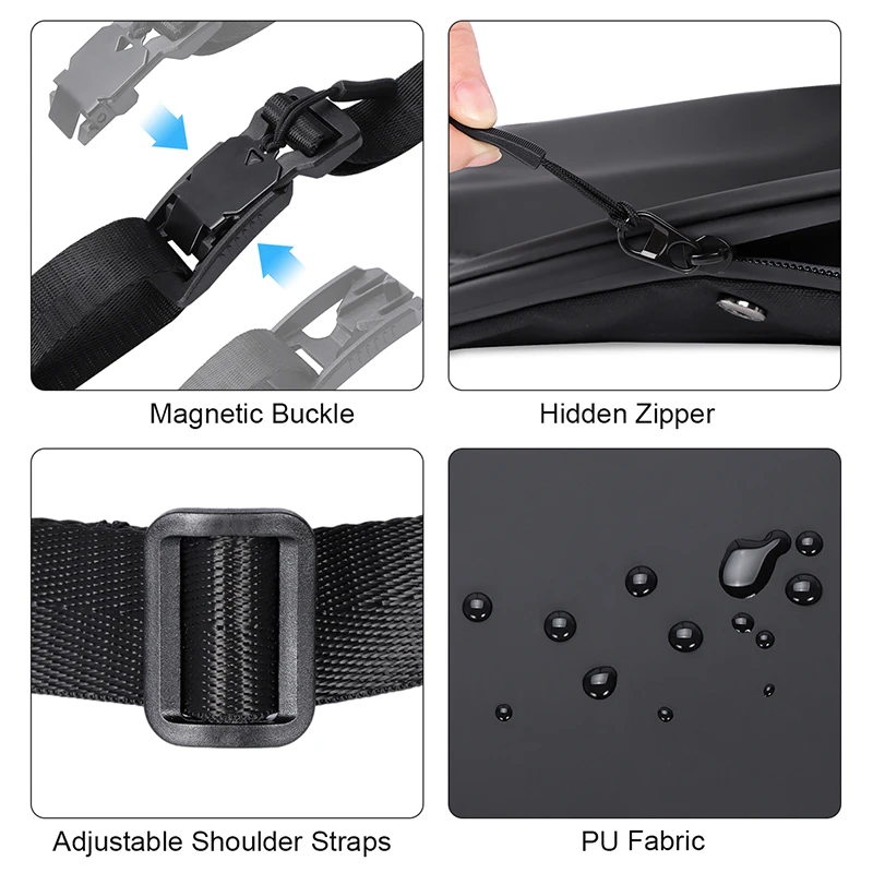 Buylor 3 In 1 Backpack Multifunction Nylon Waist Pack Crossbody Shoulder Bag Men 2022 Casual Chest Bag Large Capacity Travel Bag 5