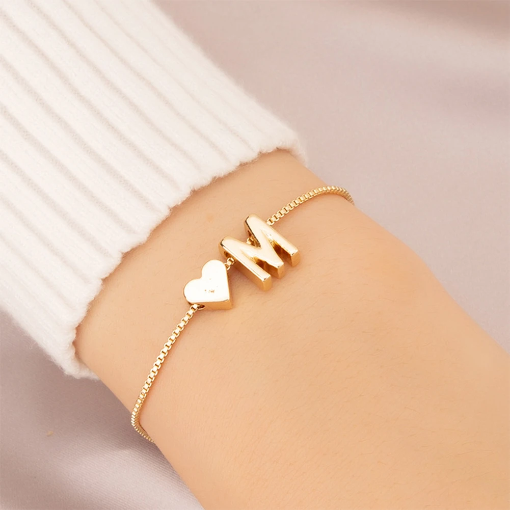 Simple-Fashion-Love-Letter-Bracelet-Retro-Adjustable-Alloy-Letter ...